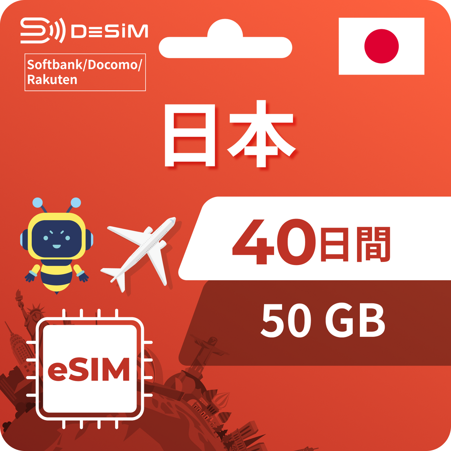 Japan eSIM 40 days