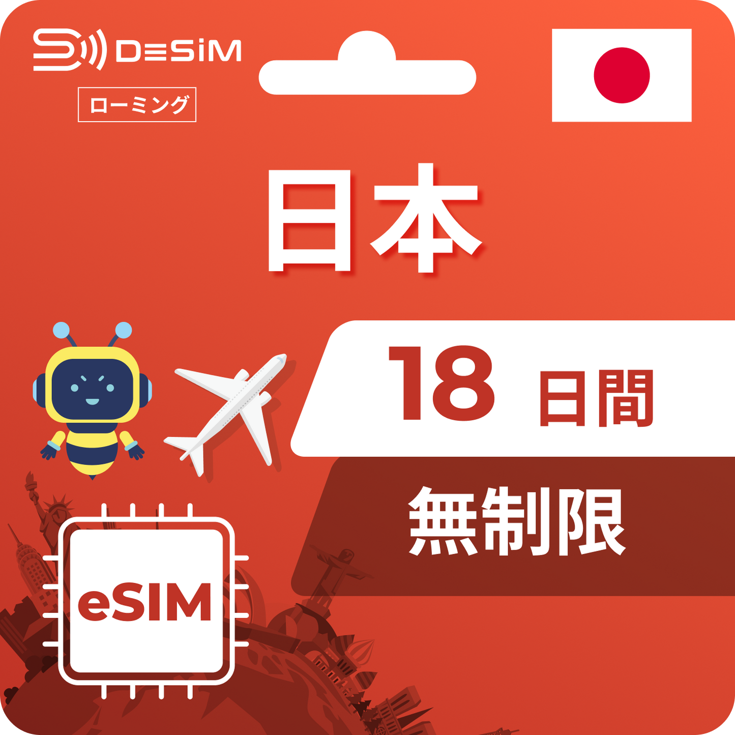 Japan eSIM 18 days