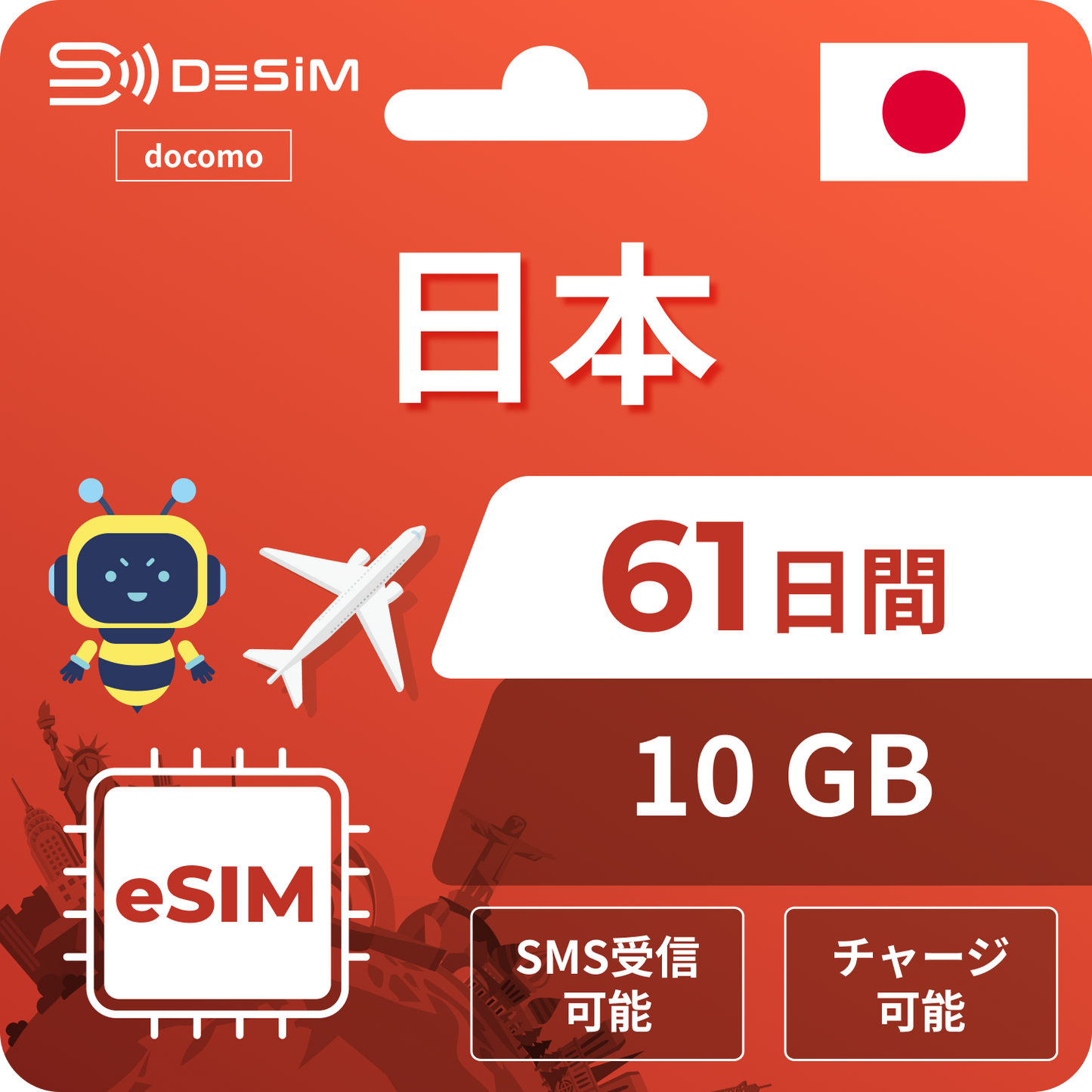 Japan eSIM | Docomo 61-day eSIM